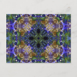 Kaleidoskop-Fraktal 384 Postkarte