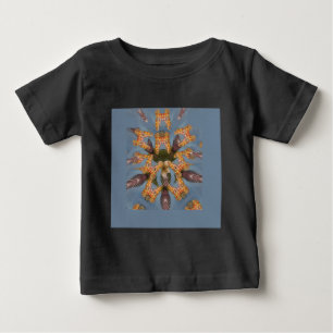 Kaleidoskop Giraffe Mandala: Abstrakte Safari Art Baby T-shirt