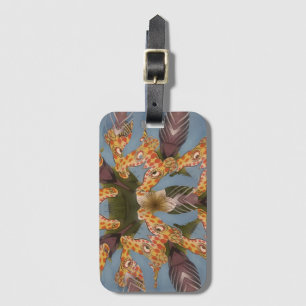 Kaleidoskop Giraffe Mandala: Abstrakte Safari Art Gepäckanhänger