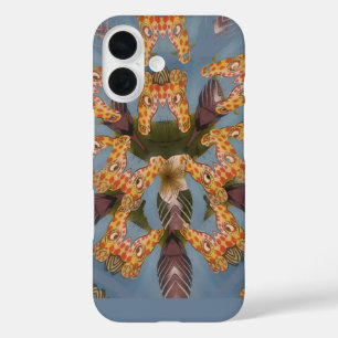 Kaleidoskop Giraffe Mandala: Abstrakte Safari Art iPhone 16 Hülle