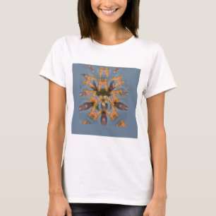 Kaleidoskop Giraffe Mandala: Abstrakte Safari Art T-Shirt