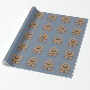 Kaleidoskop-Giraffen-Mandala: Abstrakte Safari-Kun Geschenkpapier