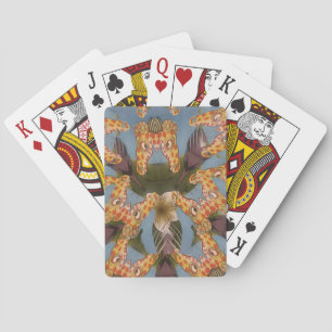 Kaleidoskop-Giraffen-Mandala: Abstrakte Safari-Kun Spielkarten