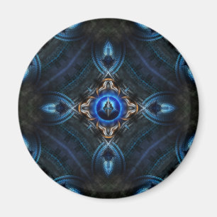 Kaleidoskop Golden Blue Magnet