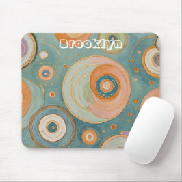 Kaleidoskop Harmonie: Die wirbeligen, pastellfarbe Mousepad
