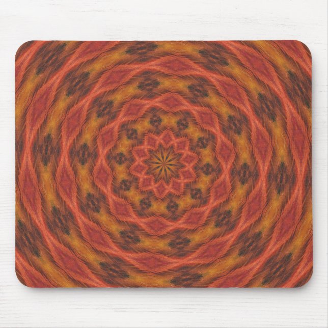 Kaleidoskop Herbstfarben Mousepad (Vorne)