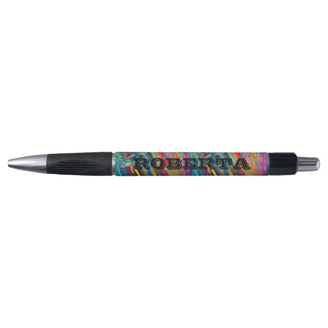 Kaleidoskop/Hippy - farbiger Pen - bearbeiteter Na Kugelschreiber (Vorderseite)