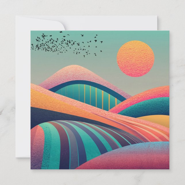 Kaleidoskop Hügel Landschaft (Vorderseite)