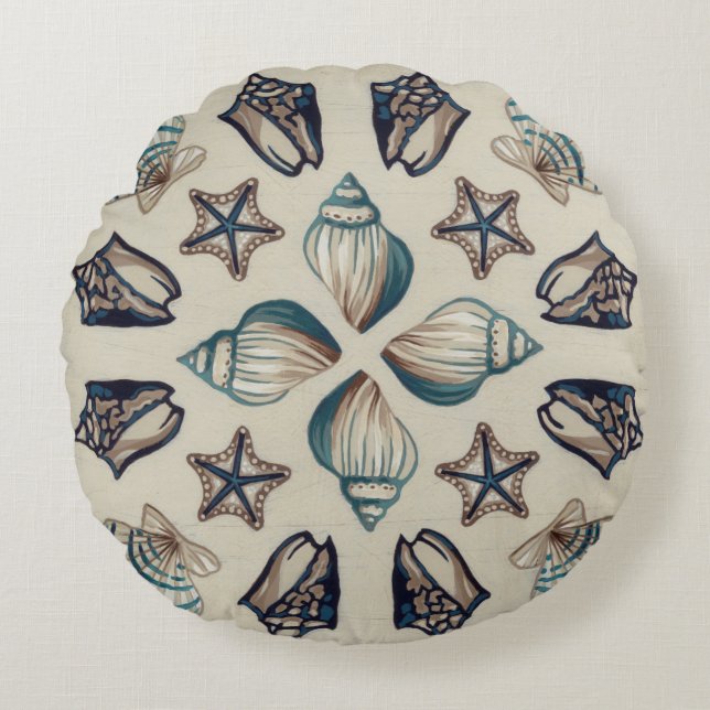 Kaleidoskop I Rundes Kissen (Vorderseite)