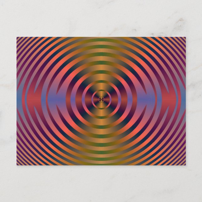 Kaleidoskop Jewel Tones Postcard Postkarte (Vorderseite)