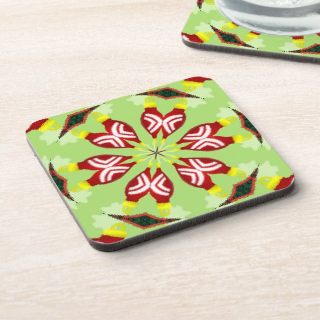 Kaleidoskop "K1 SQ" Getränkeuntersetzer (Linke Seite)