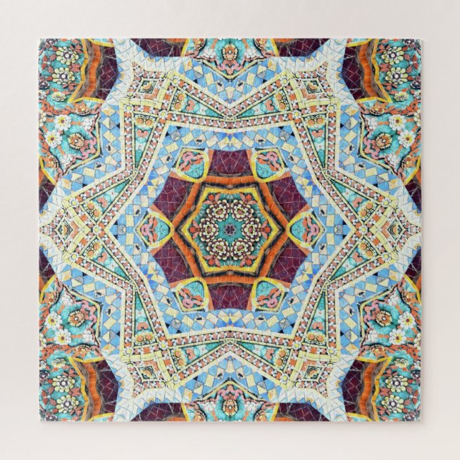 Kaleidoskop-Keramik: Abstrakte Oberflächentextur (Vertikal)