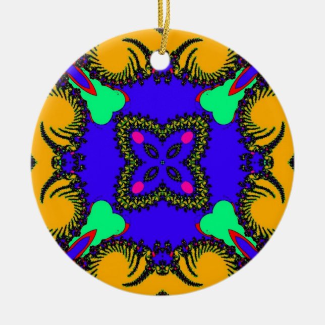 Kaleidoskop Keramikornament (Vorne)