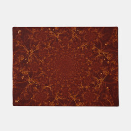 Kaleidoskop-kupferner Rost-Brown-Muster-Entwurf Fußmatte