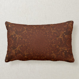 Kaleidoskop-kupferner Rost-Brown-Muster-Entwurf Lendenkissen