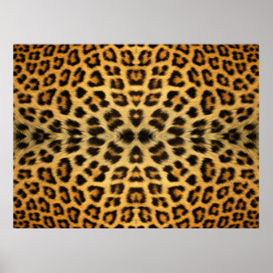 Kaleidoskop Leopard Fur Musterposter Poster