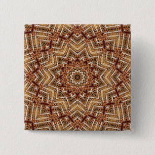 Kaleidoskop Light Brown Star Button