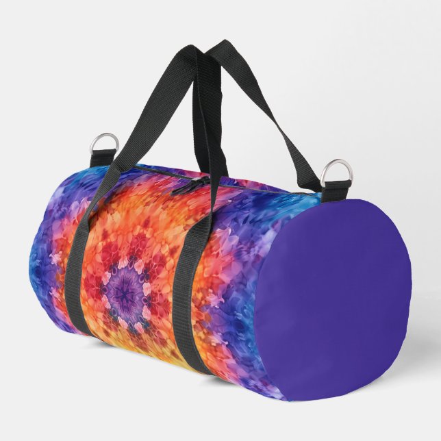 Kaleidoskop Lila Duffle Bag (Linke Seite)
