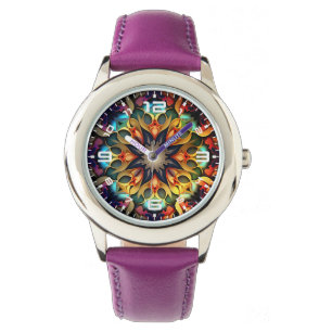 Kaleidoskop Mandala Blume Design-23091 Armbanduhr