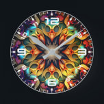 Kaleidoskop Mandala Blume Design-23091 Runde Wanduhr<br><div class="desc">Kaleidoskop Mandala Blume Design-23091</div>