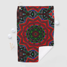 Kaleidoskop mit kreisförmigem, grünem und rotem Gr