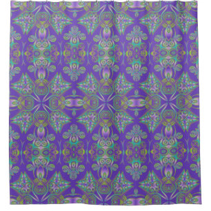 Kaleidoskop Mosaik VII + Ihre Ideen Duschvorhang