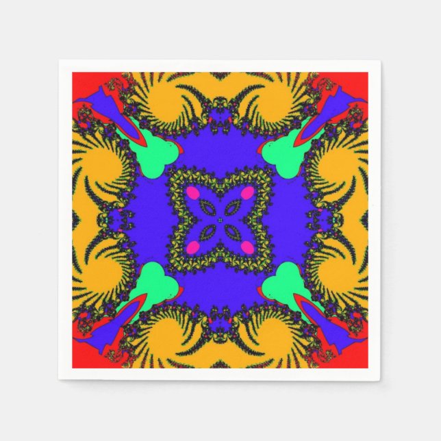Kaleidoskop Paper Napkin Serviette (Vorderseite)