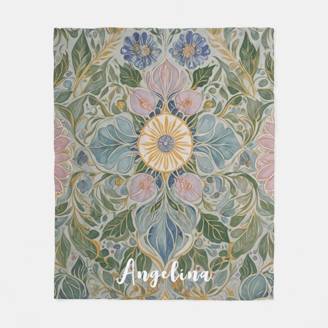 Kaleidoskop Personalisiert Fleecedecke (Vorderseite)