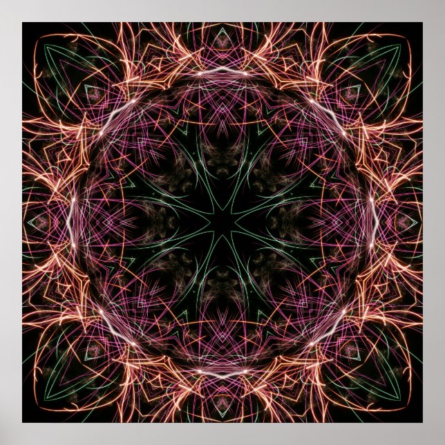 Kaleidoskop-Poster Poster (Vorne)