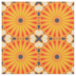 Kaleidoskop Radmuster P Dunkelblau, gelb Stoff