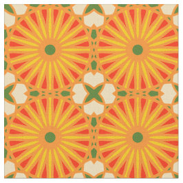 Kaleidoskop Radmuster P Grün Gelb Stoff