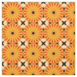 Kaleidoskop Radmuster P Schwarzes Rotes Gelb 1 Stoff
