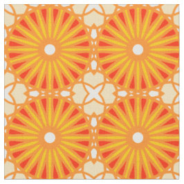 Kaleidoskop Radmuster P Weißes Rotes Gelb Stoff