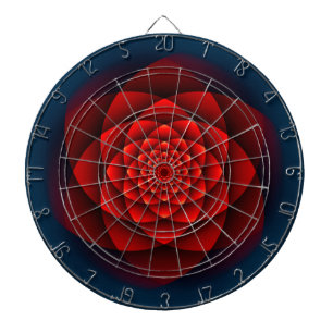 Kaleidoskop ROSE rot + deine Idee Dartscheibe