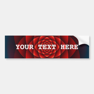 Kaleidoskop ROSE rot + Ihre Idee Autoaufkleber