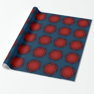 Kaleidoskop ROSE rot + Ihre Idee Geschenkpapier