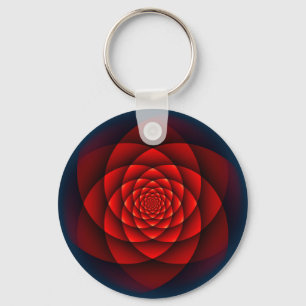 Kaleidoskop ROSE rot + Ihre Idee Schlüsselanhänger
