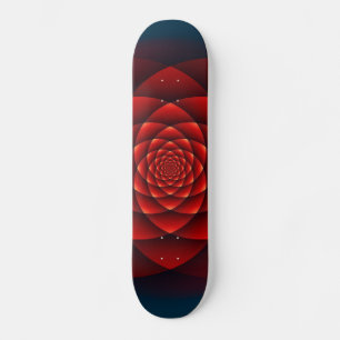 Kaleidoskop ROSE rot + Ihre Idee Skateboard