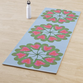 Kaleidoskop-Rotblitz Caladium-Blatt Yogamatte
