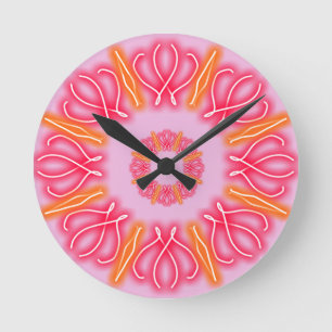 Kaleidoskop Runde Wanduhr