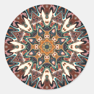 Kaleidoskop Runder Aufkleber