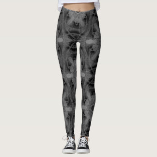 Kaleidoskop Schwarzweißmuster Leggings