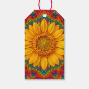 Kaleidoskop-Sonnenblume Geschenkanhänger