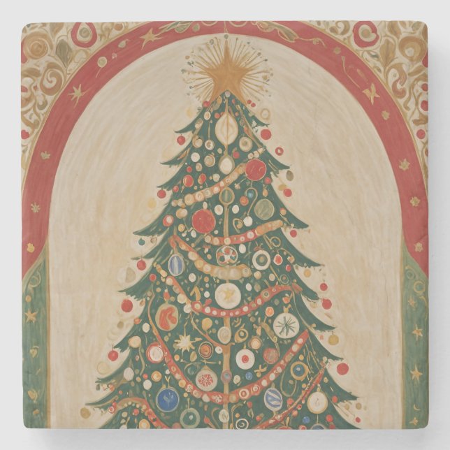 Kaleidoskop Steinuntersetzer (Vorderseite)