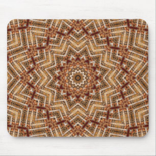 Kaleidoskop-Stern-Mandala-Bernstein-Muster Mousepad