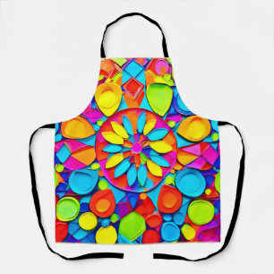 Kaleidoskop-Symphonie-Kunstwerk Schürze