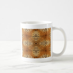Kaleidoskop Tiger Fur Muster Kaffeetasse