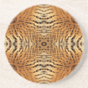 Kaleidoskop-Tiger-Pelz-Muster Untersetzer