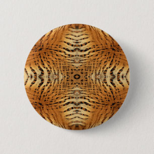 Kaleidoskop-Tigerfell-Muster Button