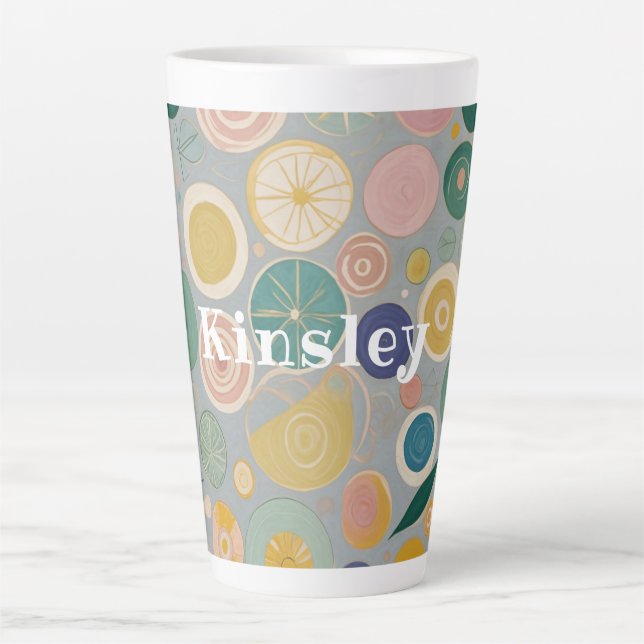 Kaleidoskop-Traum Personalisiert Milchtasse (Vorderseite)